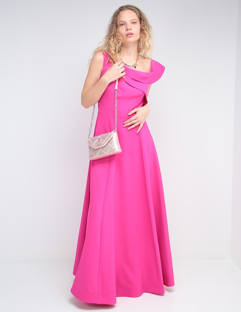 Vestido maxi de fiesta Eva Brazzi escote medio