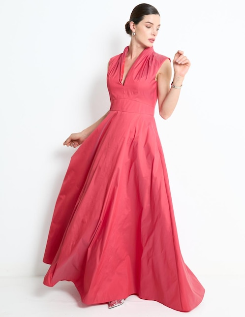 Vestido maxi de fiesta Rue de la Paix escote V