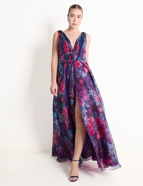 Vestido maxi de fiesta Rue de la Paix escote V