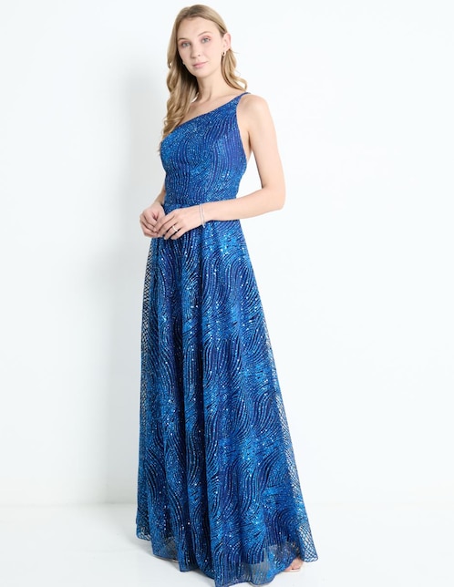 Vestido maxi de fiesta RUE by Rue de la Paix espalda cruzada