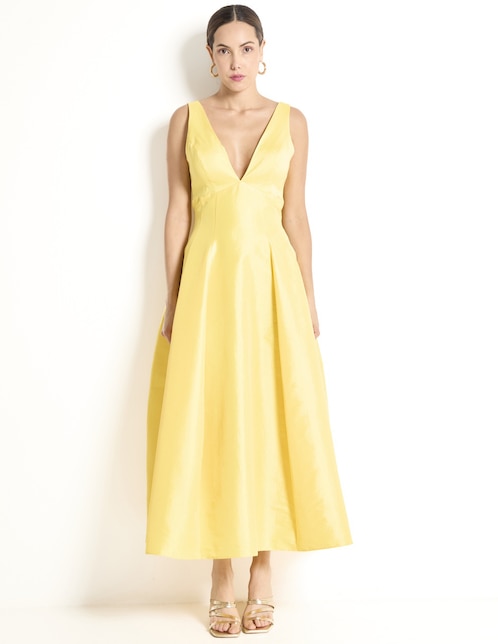 Vestido crop de fiesta Rue de la Paix escote V