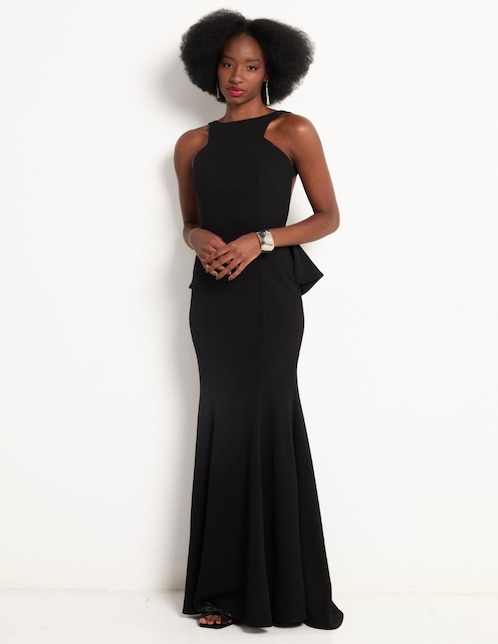 Vestido maxi de noche Rue de la Paix espalda abierta