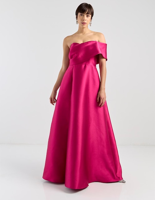 Vestido maxi de fiesta escote espalda abierta 1