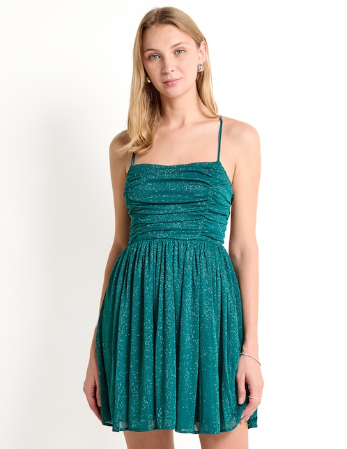 Vestido mini de fiesta escote cuadrado 1