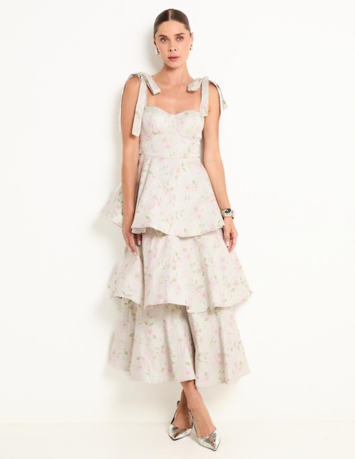 Vestido crop de fiesta Rue de la Paix para mujer