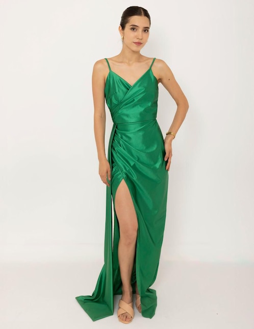 Vestido maxi fiesta karen beltran mexico sin familia o colección "para mujer"