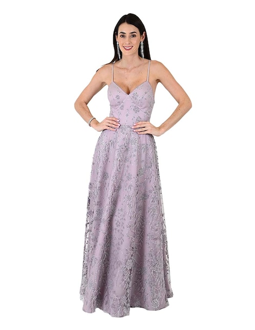 RUE Vestido maxi de fiesta Rue escote V