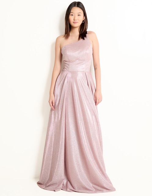 Vestido maxi de fiesta Rue by Rue de la Paix espalda cruzada