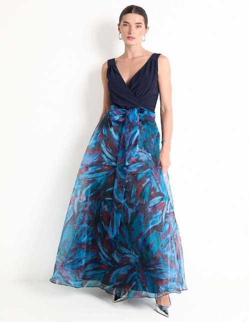 Vestido maxi de fiesta Rue de la Paix escote V