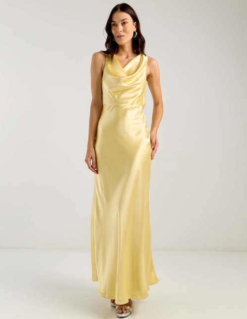 Vestido largo de fiesta Mare Mare espalda abierta