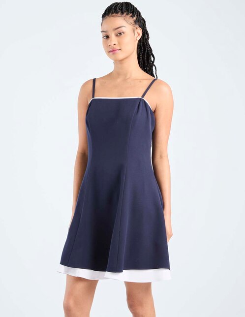 Vestido midi formal Rue escote regular 1