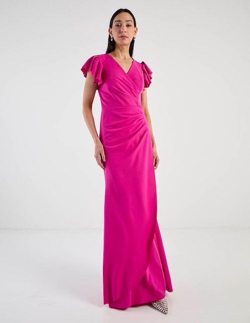 Vestido maxi de fiesta escote V 1