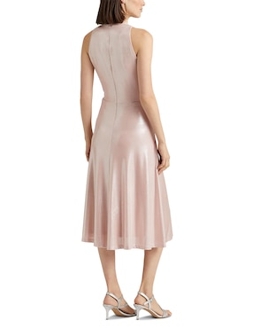 Vestido midi de fiesta Lauren Ralph Lauren escote regular