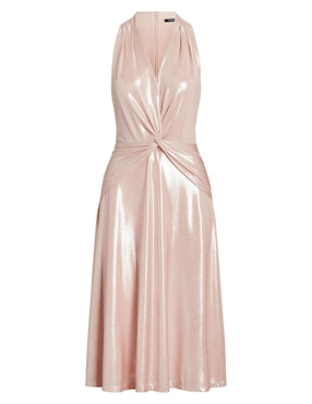Vestido midi de fiesta Lauren Ralph Lauren escote regular