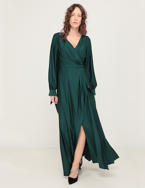 Vestido maxi de fiesta Damaia Atelier escote V