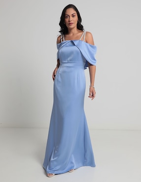 Vestido Maxi De Fiesta Damaia Atelier Escote Bardot