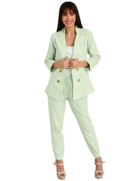 Conjunto de vestir Roman Fashion de lino para mujer