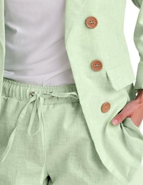 Conjunto de vestir Roman Fashion de lino para mujer