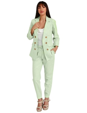 Conjunto de vestir Roman Fashion de lino para mujer