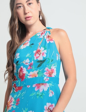 Vestido midi de fiesta Guess escote medio