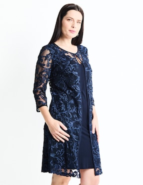 Vestido A La Rodilla Casual Connected Apparel Para Mujer