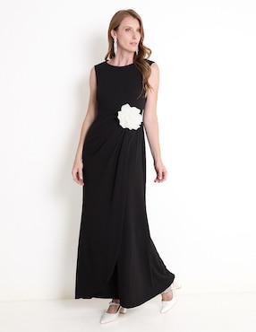 Vestido Largo De Fiesta Connected Apparel Escote Regular