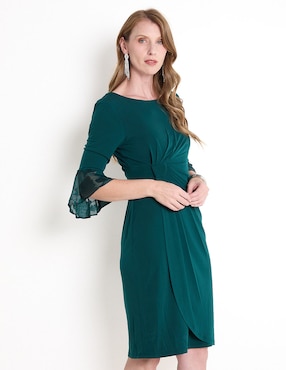 Vestido 3/4 Formal Connected Apparel Para Mujer