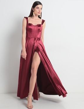 Fashion vestidos en tono vino