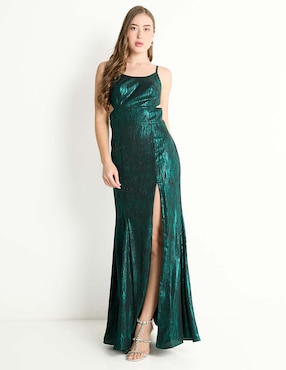 Vestido Maxi De Fiesta Rue De La Paix Escote Espalda Con Broche