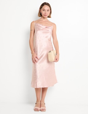 Vestido midi de fiesta Bebe espalda abierta
