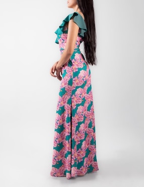 Vestido maxi de fiesta Sara Glamm escote corazón