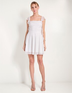 Vestido mini de fiesta Jump escote cuadrado