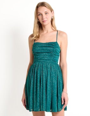 Vestido mini de fiesta Jump escote cuadrado