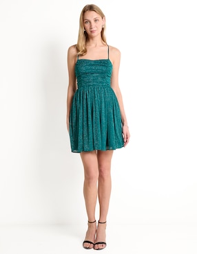 Vestido mini de fiesta Jump escote cuadrado