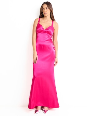 Vestido maxi de fiesta Jump escote bajo