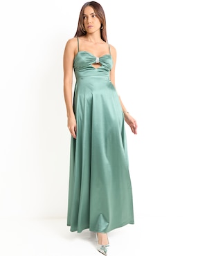Vestido maxi de fiesta Jump escote corazón