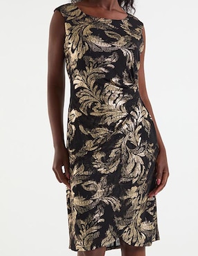 Vestido midi fiesta Connected Apparel escote redondo