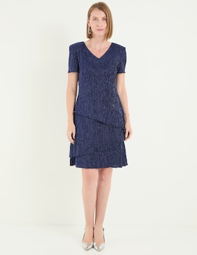 Vestido corto de fiesta Connected Apparel escote V