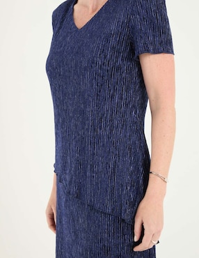 Vestido corto de fiesta Connected Apparel escote V