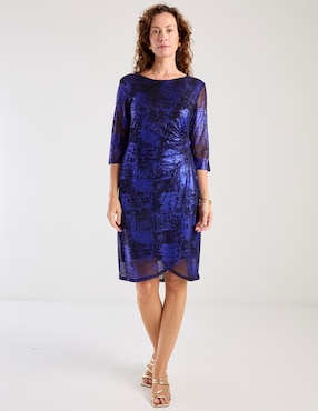 Vestido a la rodilla formal Connected Apparel para mujer