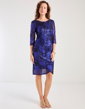 Vestido a la rodilla formal Connected Apparel para mujer