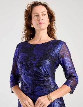 Vestido a la rodilla formal Connected Apparel para mujer
