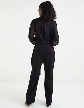 Jumpsuit Connected Apparel de fiesta estampado liso para mujer