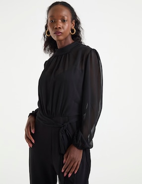 Jumpsuit Connected Apparel de fiesta estampado liso para mujer