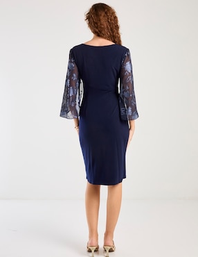 Vestido a la rodilla formal Connected Apparel para mujer
