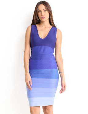 Vestido corto de fiesta Bebe escote V