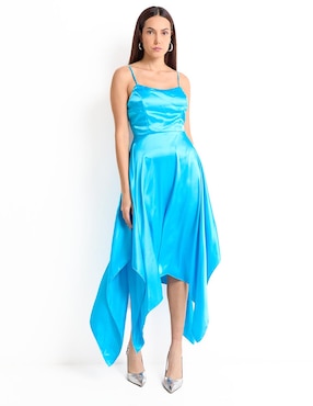 Vestido midi de fiesta Bebe escote corazón