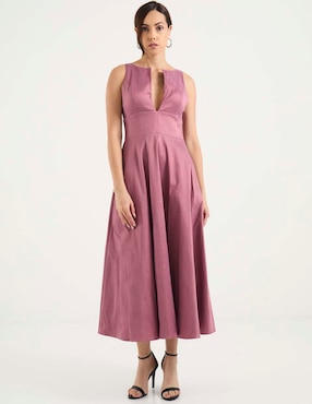 Vestido crop de fiesta Rue de la Paix escote V