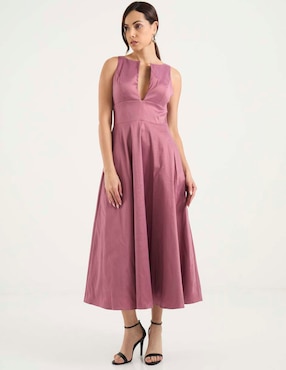 Vestido crop de fiesta Rue de la Paix escote V