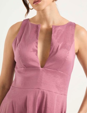Vestido crop de fiesta Rue de la Paix escote V